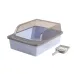 Туалет для кішок з лопаткою Taotaopets 263303 34х26х17 см Blue (13796-90794)