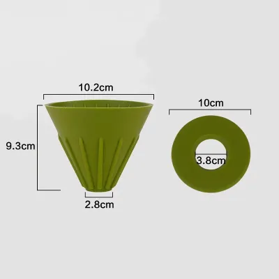 Пуровер для заваривания кофе No Brand GV40 250 мл Green (13701-90849) Пуровер для заваривания кофе No Brand GV40 250 мл Green (13701-90849)