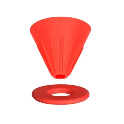 Пуровер Ecocoffeetools GV40 250 мл Червоний (13701-90862)