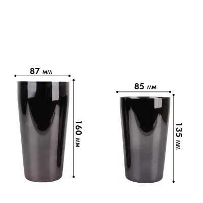 Шейкер для коктейлей Lesko FS72645 600/700 мл Черный (13775-90903)