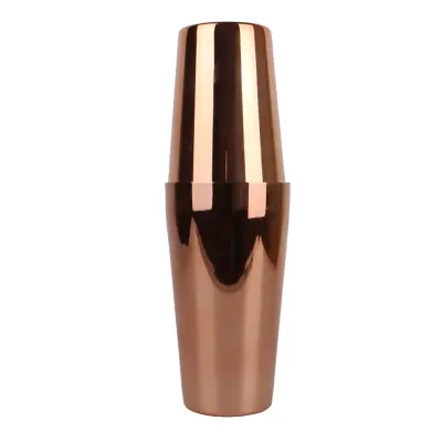 Шейкер для коктейлів Lesko FS72645 600/700 мл Rose Gold (13775-90905)
