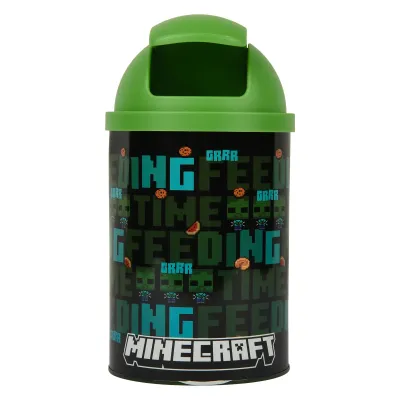 Настольный контейнер для мусора YES Minecraft Time feeding 2 л Черный (708568)