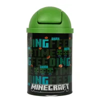 Настольный контейнер для мусора YES Minecraft Time feeding 2 л Черный (708568)