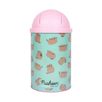 Настольный контейнер для мусора YES Pusheen 2 л Мятный (708571)