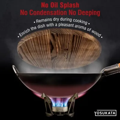 Кришка для Wok Yosukata 35.5 см Коричневий (YWL140) Кришка для Wok Yosukata 35.5 см Коричневий (YWL140)