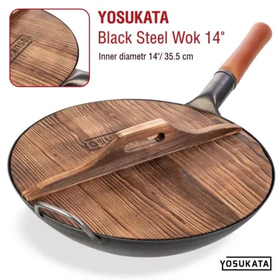 Кришка для Wok Yosukata 35.5 см Коричневий (YWL140) Кришка для Wok Yosukata 35.5 см Коричневий (YWL140)
