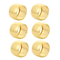 Набір кілець для серветок Leeseph Gold 6 шт (Mv077) Набір кілець для серветок Leeseph Gold 6 шт (Mv077)