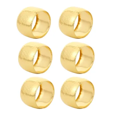 Набір кілець для серветок Leeseph Gold 6 шт (Mv077)