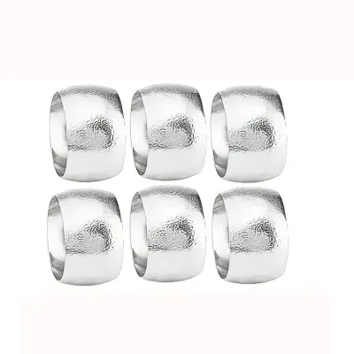 Набор колец для салфеток Leeseph 6 шт Silver (Mv078)