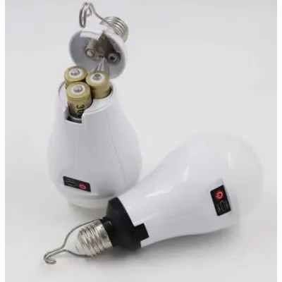 Лампочка аккумуляторная с крючком и зарядкой No Brand LED Type-C Е 27 Белый (2104619093)