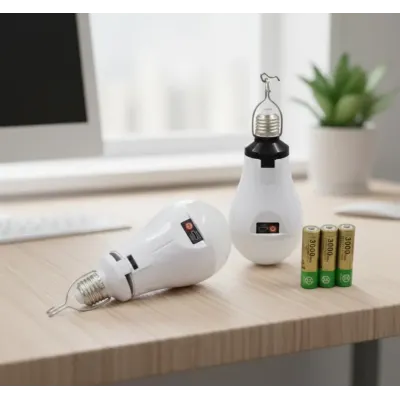 Лампочка аккумуляторная с крючком и зарядкой No Brand LED Type-C Е 27 Белый (2104619093)