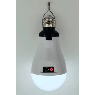 Лампочка аккумуляторная с крючком и зарядкой No Brand LED Type-C Е 27 Белый (2104619093)