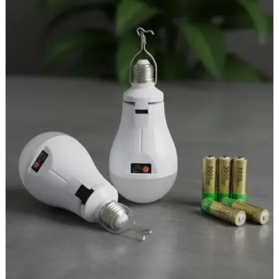 Лампочка аккумуляторная с крючком и зарядкой No Brand LED Type-C Е 27 Белый (2104619093)