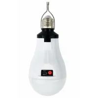 Лампочка аккумуляторная с крючком и зарядкой No Brand LED Type-C Е 27 Белый (2104619093)