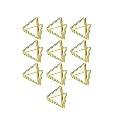 Підставка для посадкової картки та цінників Leeseph 2x2x2.5 см 10 шт Золотистий (MV085)