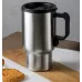 Автомобільний термокухоль із підігрівом No Brand Electric Mug 350 мл Сріблястий (2104619115)