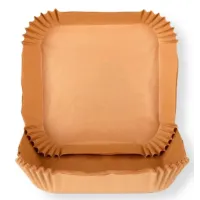 Пергаментные одноразовые формы для аэрогриля No Brand 23x23x4.5 см 100 шт Коричневый (2104619129)