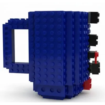 Кухоль-конструктор No Brand Build-On Brick Mug 350 мл Синій (2104619135)