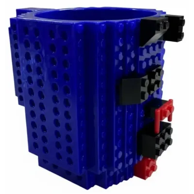 Кухоль-конструктор No Brand Build-On Brick Mug 350 мл Синій (2104619135)