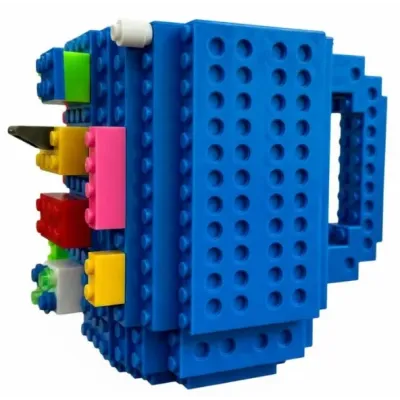 Кухоль-конструктор No Brand Build-On Brick Mug 350 мл Блакитний (2104619136)
