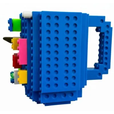Кухоль-конструктор No Brand Build-On Brick Mug 350 мл Блакитний (2104619136)