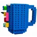 Кухоль-конструктор No Brand Build-On Brick Mug 350 мл Блакитний (2104619136)