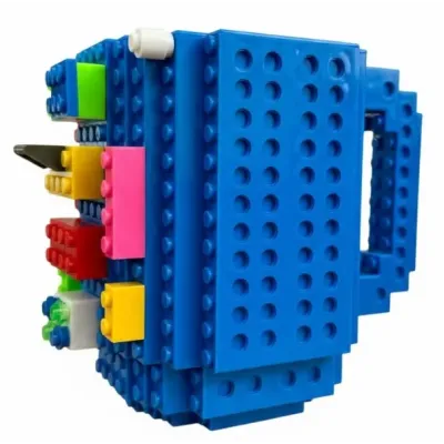Кухоль-конструктор No Brand Build-On Brick Mug 350 мл Блакитний (2104619136)