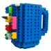 Кухоль-конструктор No Brand Build-On Brick Mug 350 мл Блакитний (2104619136)