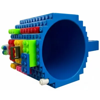 Кухоль-конструктор No Brand Build-On Brick Mug 350 мл Блакитний (2104619136)