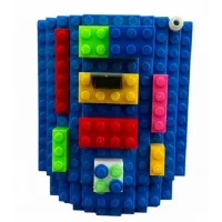 Кухоль-конструктор No Brand Build-On Brick Mug 350 мл Блакитний (2104619136)