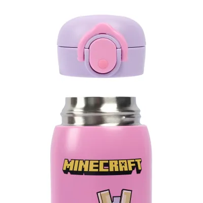 Термос YES Minecraft.Spring 420 мл Рожевий (708478)