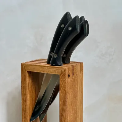 Підставка для ножів Gorillas BBQ Рамка 24.5x8.3x12.5 см Коричневий (DS13)