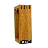 Підставка для ножів Gorillas BBQ Рамка 24.5x8.3x12.5 см Коричневий (DS13)