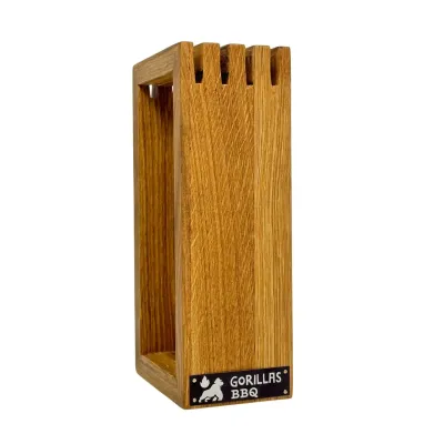 Підставка для ножів Gorillas BBQ Рамка 24.5x8.3x12.5 см Коричневий (DS13)