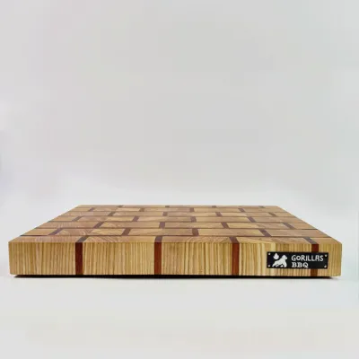 Дошка обробна торцева Gorillas BBQ 30х40х4 см Коричневий (DS24) Дошка обробна торцева Gorillas BBQ 30х40х4 см Коричневий (DS24)