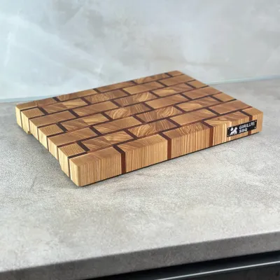 Дошка обробна торцева Gorillas BBQ 30х40х4 см Коричневий (DS24) Дошка обробна торцева Gorillas BBQ 30х40х4 см Коричневий (DS24)