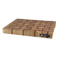 Дошка обробна торцева Gorillas BBQ 30х40х4 см Коричневий (DS24) Дошка обробна торцева Gorillas BBQ 30х40х4 см Коричневий (DS24)