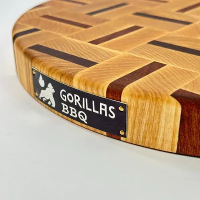 Дошка обробна торцева Gorillas BBQ 30 см Світло-коричневий (DS26)