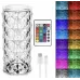 Ночник настольный сенсорный No Brand Crystal Rose RGB Прозрачный (2104619151)