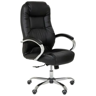 Крісло AMF Мустанг Anyfix Хром Nappa 01 Чорний (377776)