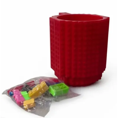 Кухоль-конструктор No Brand Build-On Brick Mug 350 мл Червоний (2104619265)