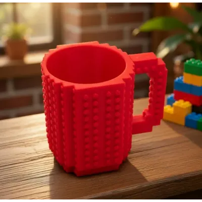 Кухоль-конструктор No Brand Build-On Brick Mug 350 мл Червоний (2104619265)