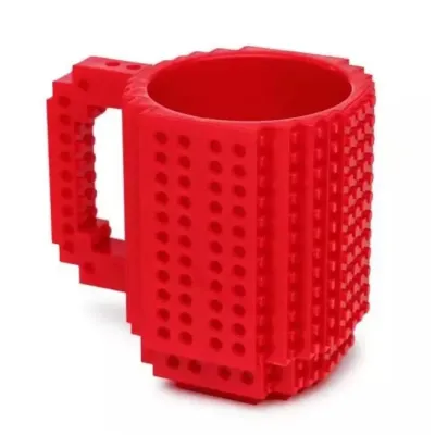 Кухоль-конструктор No Brand Build-On Brick Mug 350 мл Червоний (2104619265)