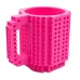 Кружка-конструктор No Brand Build-On Brick Mug 350 мл Розовый (2104619266)