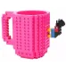 Кружка-конструктор No Brand Build-On Brick Mug 350 мл Розовый (2104619266)