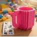 Кружка-конструктор No Brand Build-On Brick Mug 350 мл Розовый (2104619266)