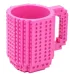 Кружка-конструктор No Brand Build-On Brick Mug 350 мл Розовый (2104619266)