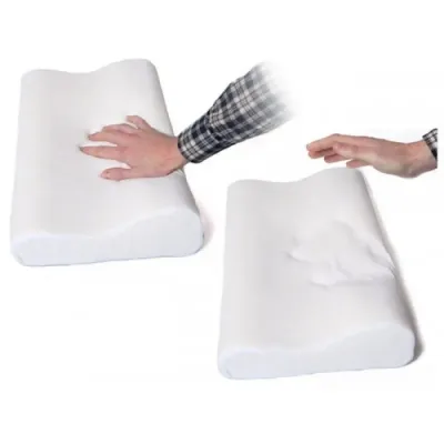 Ортопедична подушка EcoPillow Comfort Memory Pillow 50x29x10/7 см Білий (1675815789)