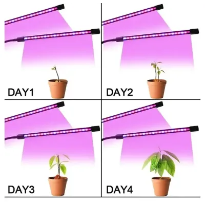 Світлодіодна фітолампа Touch Led Plant Grow 2 лампи Чорний (2864550500)