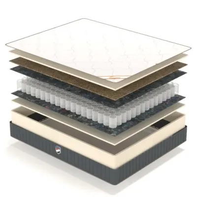 Матрац ортопедичний Homefort Alexandria 80х200 см Сірий (2030418) Матрац ортопедичний Homefort Alexandria 80х200 см Сірий (2030418)